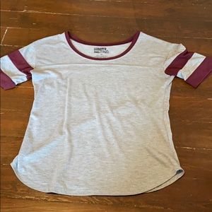 Gray and Maroon T-shirt